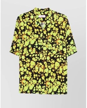 Martine Rose Bold Print Camp Collar Shirt - Yellow