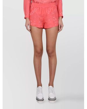 Stella McCartney Silk Viscose Short Shorts - Pink