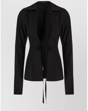 Ann Demeulemeester Cotton Blouse - Black