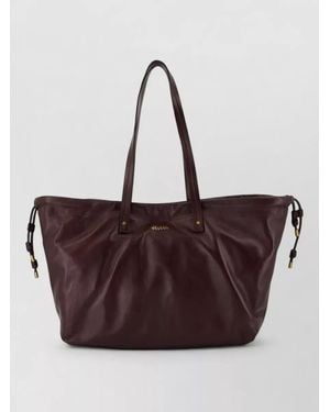 Isabel Marant Silven Leather Tote Bag Shoulder Style - Brown