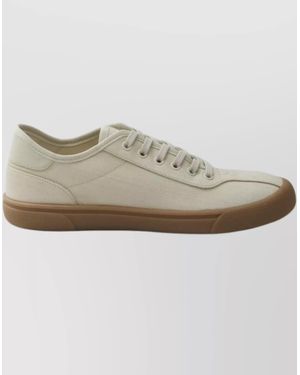 The Row Linen And Viscose Canvas Trainers - White