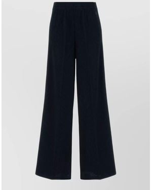 Gucci Jersey Sweatpants Seam Detail Wide Leg - Blue
