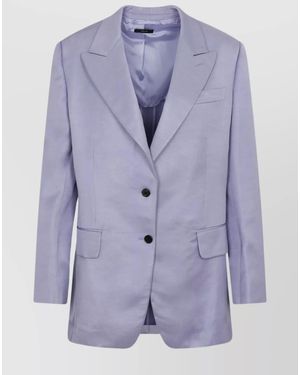 Tom Ford Viscose Boyfriend Blazer - Purple