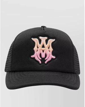 Amiri Logo Baseball Cap Embroidered Detail - Black