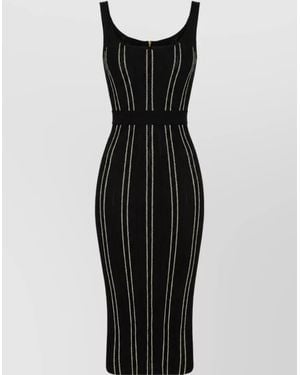 Elisabetta Franchi Knee-Length Midi Dress - Black