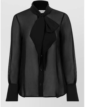 Nina Ricci Silk Blouse - Black
