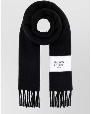 Maison Kitsuné Alpaca Scarf - Black