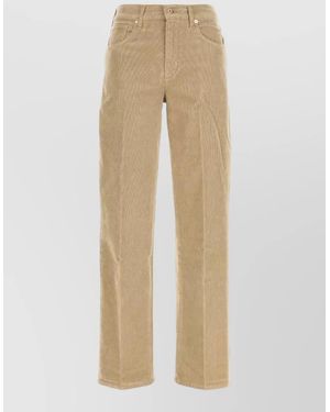 7 For All Mankind Corduroy Trousers - Natural