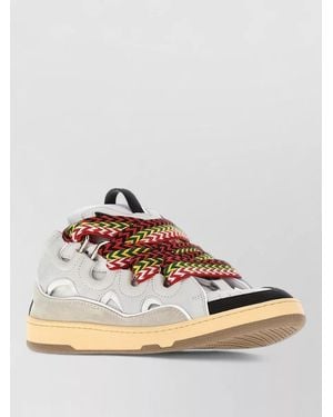 Lanvin Suede Curb Sneakers - Multicolor