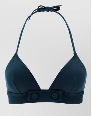 Eres Bord Bikini Top Halter Triangle Straps - Blue