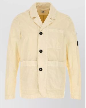 C.P. Company Cotton Blend Blazer - Natural