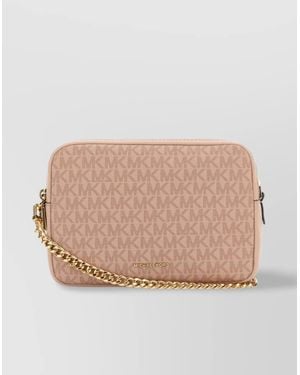 Michael Kors Medium Canvas Shoulder Bag - Natural