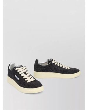 Autry Dallas Low Top Lace Up Sneakers - Metallic