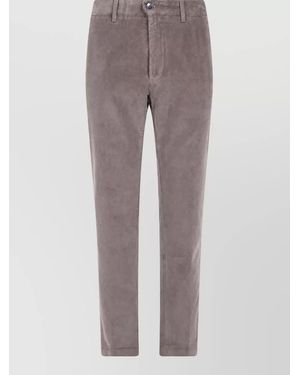 Incotex Regular Straight-Leg Chino Pants - Gray