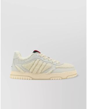 Gucci Leather Low-Top Trainers - Natural
