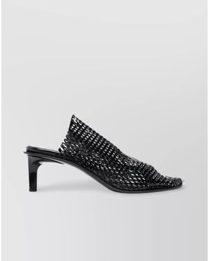 KENZO Leather Square-Toe Mules - Multicolor