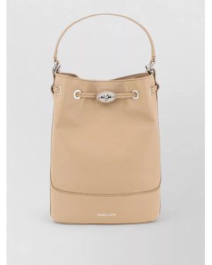 Zanellato Leather Bucket Bag - Natural