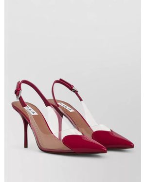 Alaïa Patent Leather Slingback Court Shoes - Pink