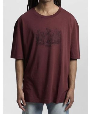 Maison Margiela Ultra Oversized Cotton Jersey T Shirt - Purple
