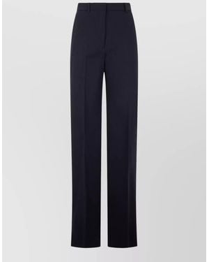 Max Mara High Waist Tailored Wide Leg Pants - Blue