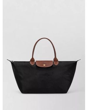 Longchamp Le Pliage L Tote Bag Top Handles - Black