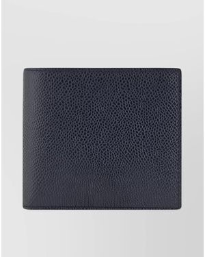 Thom Browne Leather Bifold Wallet - Blue