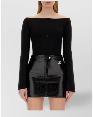 Courreges Jersey Bodysuit - Black