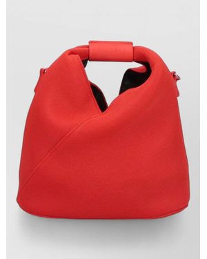 MM6 by Maison Margiela Bucket Bag Shoulder Style Adjustable Strap Handle - Red