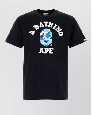 A Bathing Ape Cotton Abc Camo Collage Crew Neck T-Shirt - Black