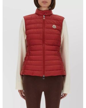 Moncler Quilted Puffer Vest - Red