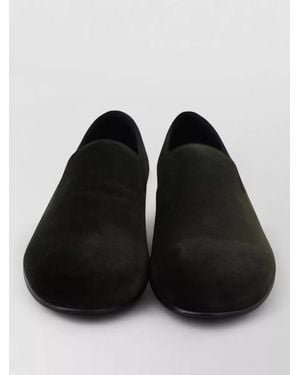 Dolce & Gabbana Velvet Slip-On Loafers - Black