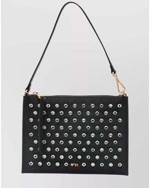 N°21 Satin Bucket Bag - Black