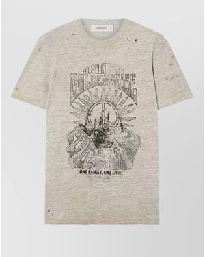 Golden Goose Printed Cotton T-Shirt - White