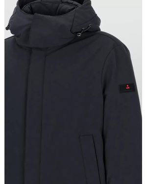 Peuterey Down Hooded Long Parka - Blue
