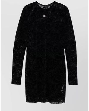 Givenchy Long-Sleeve Mini Dress - Black