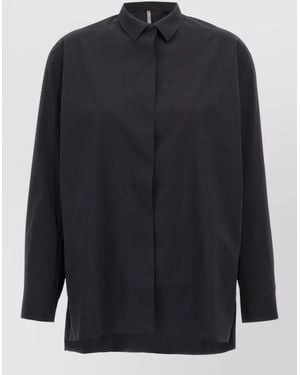 Veilance Diene Shirt Collared Neck Long Sleeves - Blue