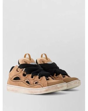 Lanvin Low Top Trainers Round Toe Rubber Sole - Multicolour