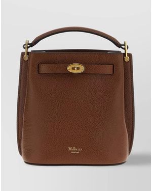 Mulberry Mini Leather Bucket Bag - Brown