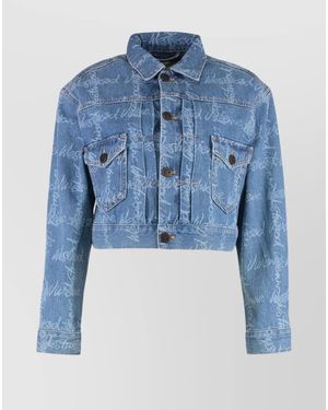 Vivienne Westwood Denim Cropped Jacket - Blue