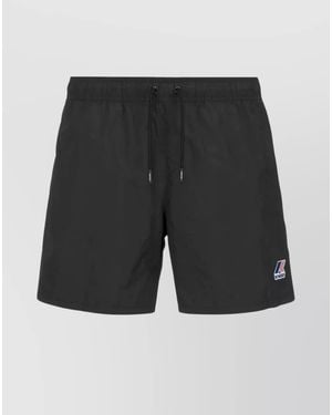 K-Way Cotton Deck Shorts - Black