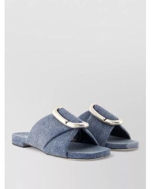 Marc Jacobs Cotton Slides - Blue