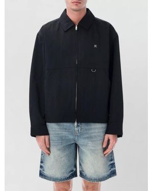 Represent Nylon Collared Shirt Jacket D Ring Detail - Blue