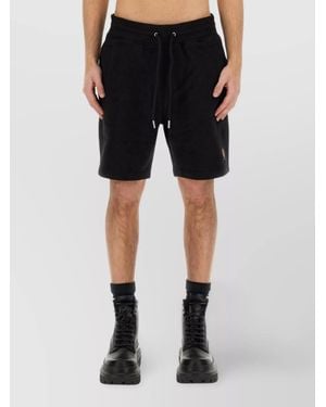 Belstaff Cotton Regular-Fit Deck Shorts - Black