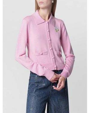 Self-Portrait Cardigan - Pink