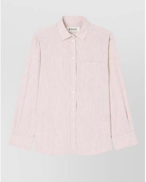 Rohe Striped Shirt - Pink