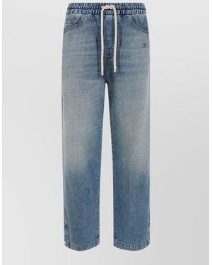 Amiri Drawstring Baggy Jeans - Blue