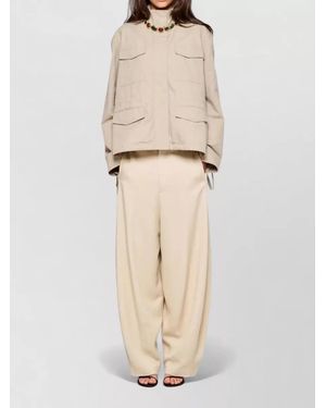 OOF WEAR Cotton Tech Field Jacket Front Pockets - Natural