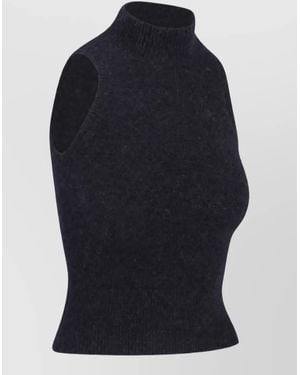 Patou Alpaca Knit Top - Blue