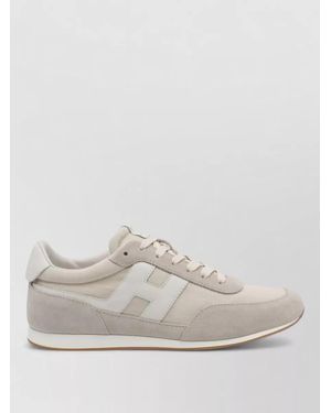 Hogan Leather Low-Top Trainers - Natural