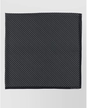 Frankie Shop Marais Striped Square Scarf Versatile Styling - Black